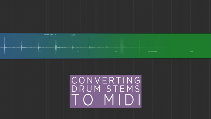 Converting a drum stem to MIDI